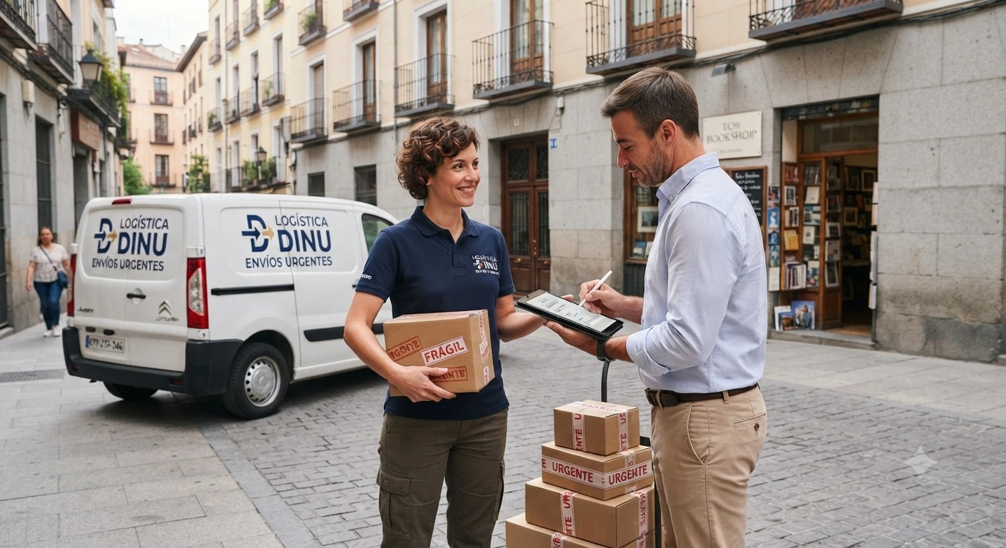 Transportista profesional con furgoneta de reparto en Igualada — Marian Dinu Transport